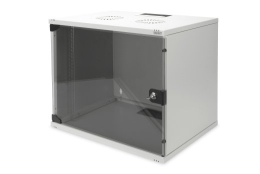 Digitus 9U wall mounting cabinet DN-19 09-U-S-1 Safety class rating IP20. Lockable safety-glass door. 200° door opening angle. Front door: Glass do...