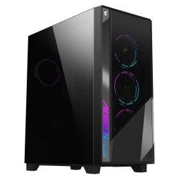 Case GIGABYTE AORUS C500 GLASS MidiTower Not included ATX MiniITX Colour Black AC500G