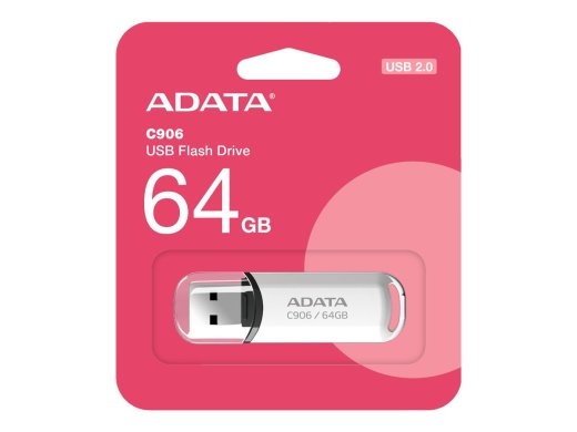 ADATA USB Flash Drive C906 64 USB 2.0 White
