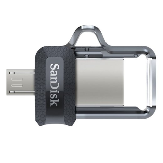 SanDisk 173386 USB flash drive 128 USB Type-A / Micro-USB Black, Transparent