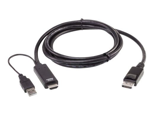 Aten 2L-7D02HDP True 4K 1.8M HDMI to DisplayPort Cable Aten True 4K 1.8M HDMI to DisplayPort Cable 2L-7D02HDP