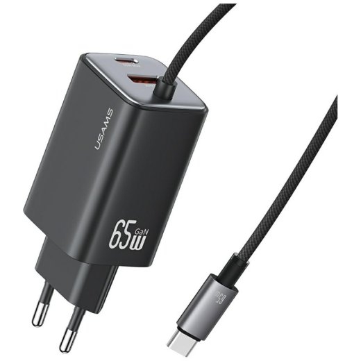 Usams Charger 65W GaN Fast cable included