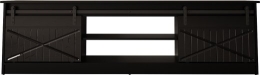 RTV GRANERO 200x56.7x35 black/black gloss cabinet