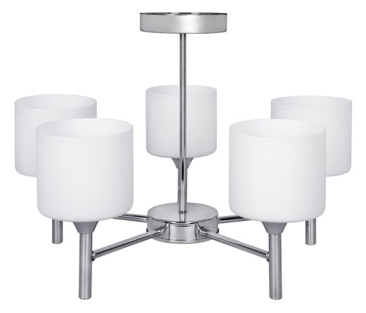 Classic chandelier pendant ceiling lamp Activejet MIRA Chrome 5xE27 for living room