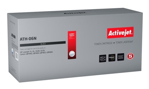Activejet ATH-06N Toner (replacement for HP 06A C3906A, Canon EP-A; Supreme; 2800 pages; black)