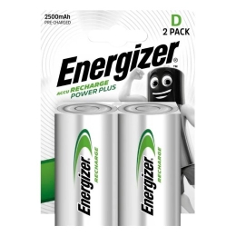 Energizer Battery Precharged D Power Plus 2500 mAh 2 pcs. Blister