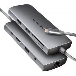 AXAGON Multi port USB-C 5Gbps hub HMC-8HLSA