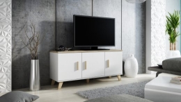 Cama sideboard LOTTA 150 3D white + sonoma oak
