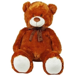 Mascot Plush Teddy Bear with a bow 70 cm brown