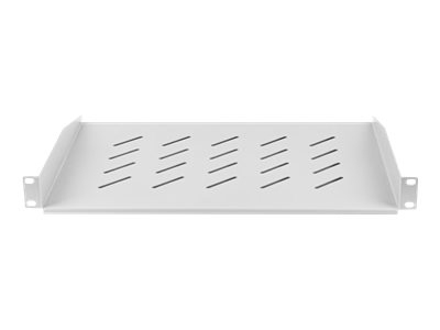 Lanberg 19" fixed shelf 1U/483x315mm, max load capacity up to 25kg AK-1008-S Grey