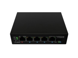 Lanberg Switch Light ILFE-4P-1GE-1S-90 Light Industrial POE 1XBT 3AXT SFP + ETH DIN FAST Ethernet