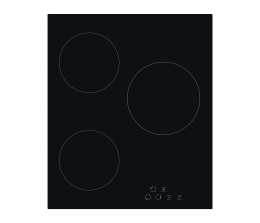 Simfer Hob H4.030.DECSP Vitroceramic Number of burners/cooking zones 3 Touch Black