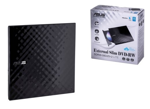 ASUS SDRW-08D2S-U Lite optical disc drive DVD±RW Black