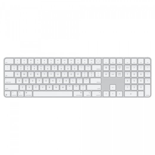 Magic Keyboard with Touch ID and Numeric Keypad for Mac models with Apple silicon - US English - White Keys