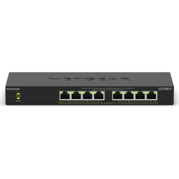 NETGEAR Switch GS308LP - 8 Ports - 8x GE (10/100/1000) - 8x PoE+