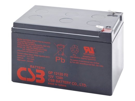 CSB Battery Battery 12V 12Ah F2 Pb GP12120