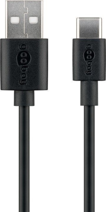 Goobay 59122 USB 2.0 cable (USB-C™ to USB A), black Goobay USB-C to USB-A