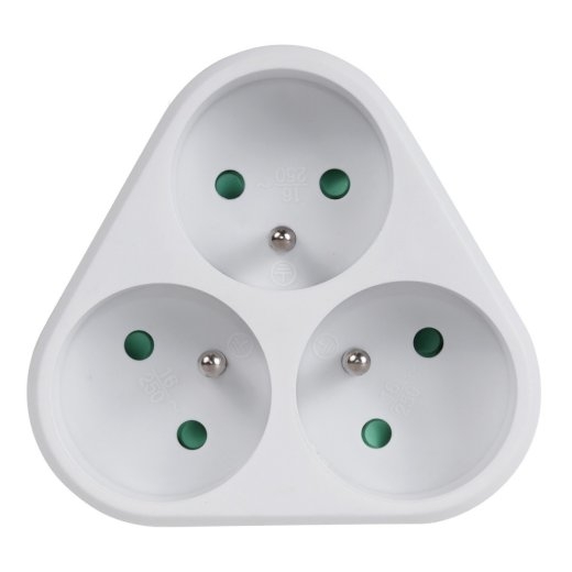 Triple electric socket MCE214