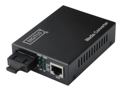 DIGITUS DN-82021-1 - fiber media converter - 10Mb LAN, 100Mb LAN