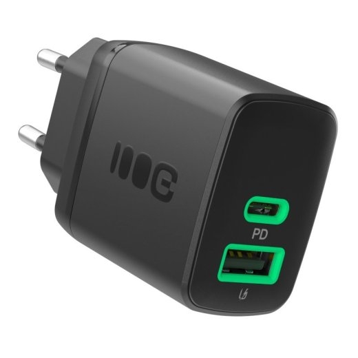 Green Cell USB wall charger 30W 1xC 1xA BLACK