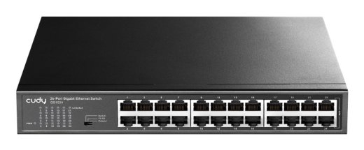 Cudy GS1024 network switch Unmanaged Gigabit Ethernet (10/100/1000) Black