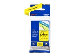 Brother TZe-651 Laminated Tape Black On Yellow TZe 8 m 2.4 cm