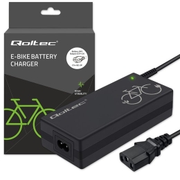 Qoltec Charger for ebike 36V 42V 2A C14 IEC 3Pin
