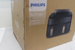 SALE OUT. Philips NA552/00 5000 Series Dual Steam Airfryer, 9 L, Black Philips Dual Steam Air Fryer NA552/00 5000 Series Power 2750 W Capacity 9 L...