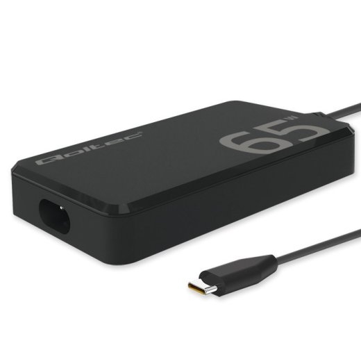 Qoltec Charger 65W PD 5V 20V 3.25A USB C 3.1