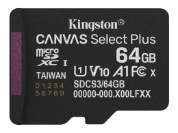 Kingston Flash-Card Canvas Select Plus - microSDXC UHS-I - 64