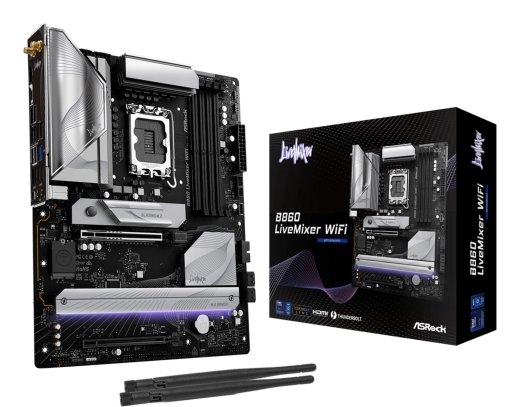 Mainboard ASROCK Intel B860 Express LGA1851 ATX Memory DDR5 Memory slots 4 1xPCI-Express 4.0 16x 1xPCI-Express 5.0 16x 1xM.2 1xHDMI 1xAudio-Out 1xM...