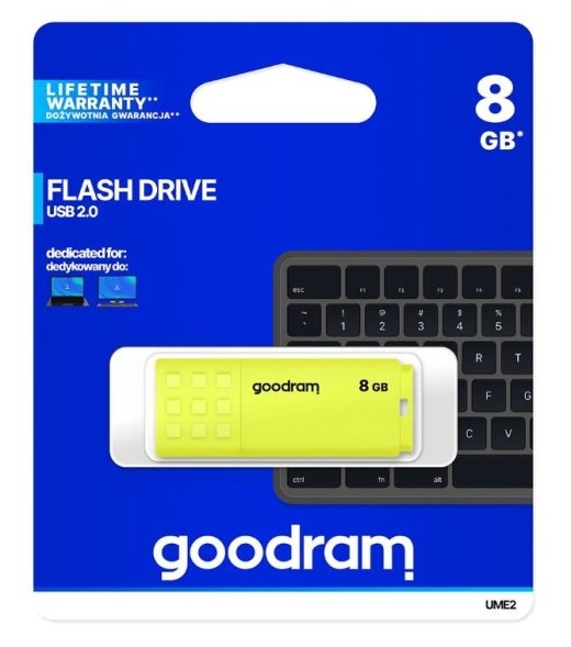 Pendrive UME2 8GB USB 2.0 yellow