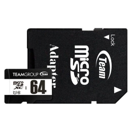 Card Team U1 C10 MicroSD + ADP 64GB