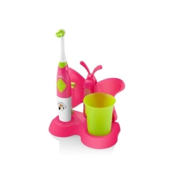 ETA Toothbrush with water cup and holder Battery operated For kids Number of brush heads included 2 Number of teeth brushing modes 2 Pink