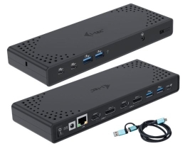 Docking Station USB 3.0 / USB-C / Thunderbolt 3 Dual Display Gen2 + Power Delivery 100W