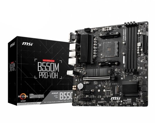 MSI B550M PRO-VDH AMD B550 Socket AM4 micro ATX