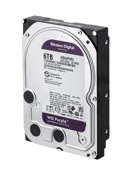 Western Digital WD64PURZ internal hard drive 3.5" 6000 Serial ATA III