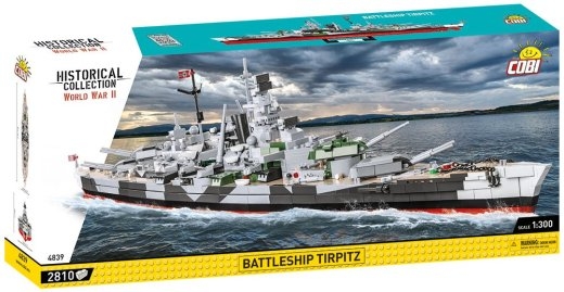 Blocks Historical Collection Battleship Tirpitz 2810 elements