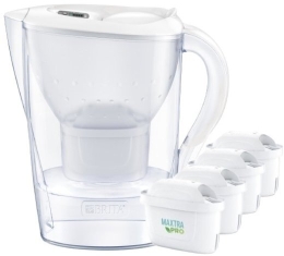 Marella XL 3.5l filter jug + 4 cartridges PRO Pure Performance cartridges White