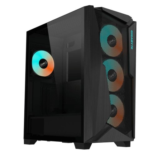 Case GIGABYTE C301G V2 BLACK MidiTower Not included ATX MiniITX Colour Black C301GV2