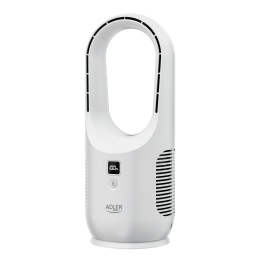 Adler Bladeless Rechargeable Fan AD 7343 Desk Fan Diameter 14 cm Number of speeds 3 White