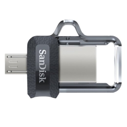 SanDisk 173386 USB flash drive 128 USB Type-A / Micro-USB Black, Transparent