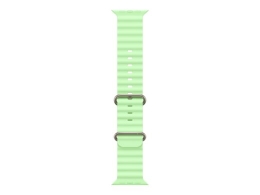 Apple 130-200 mm 49mm Neon Green Ocean Band - Natural Titanium Finish
