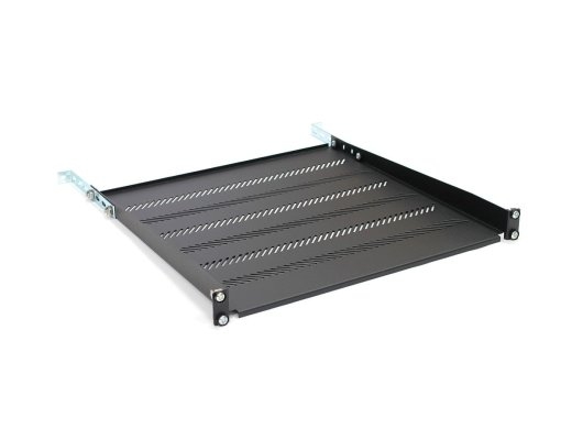 Shelf for 450mm 19 "483x450mm 1U black cabinet with adjustable and support