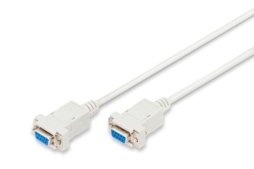 Connection cable RS232 null-modem type DSUB9 / DSUB9 Z / z beige 1,8m