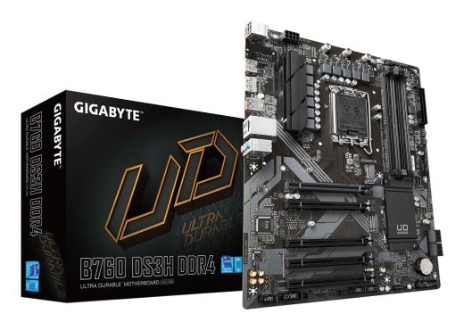 Mainboard GIGABYTE Intel B760 Express LGA1700 ATX Memory DDR4 Memory slots 4 4xPCI-Express 3.0 1x 1xPCI-Express 4.0 16x 2xM.2 1xHDMI 1xDisplayPort...