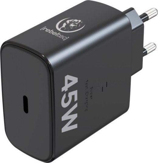 Fast charger PD45W USB-C for notebooks, phones