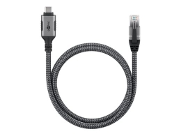Goobay USB-A 3.1 to RJ45 Ethernet Cable, 1 m 70696 Black