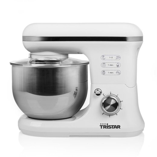 Tristar Kitchen Machine MX-4817 1200 W Number of speeds 6 Bowl capacity 5 L White