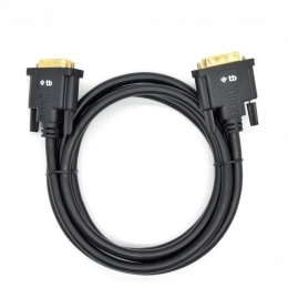 DVI cable M 24 + 1 1.8 m. Black, gold plated